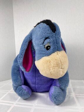 Disney Store Winnie the Pooh Eeyore Lg Plush Stuffed detachable Tail
